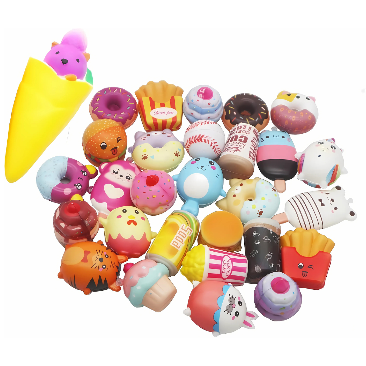 Paquete de Juguetes Esponjosos Kawaii