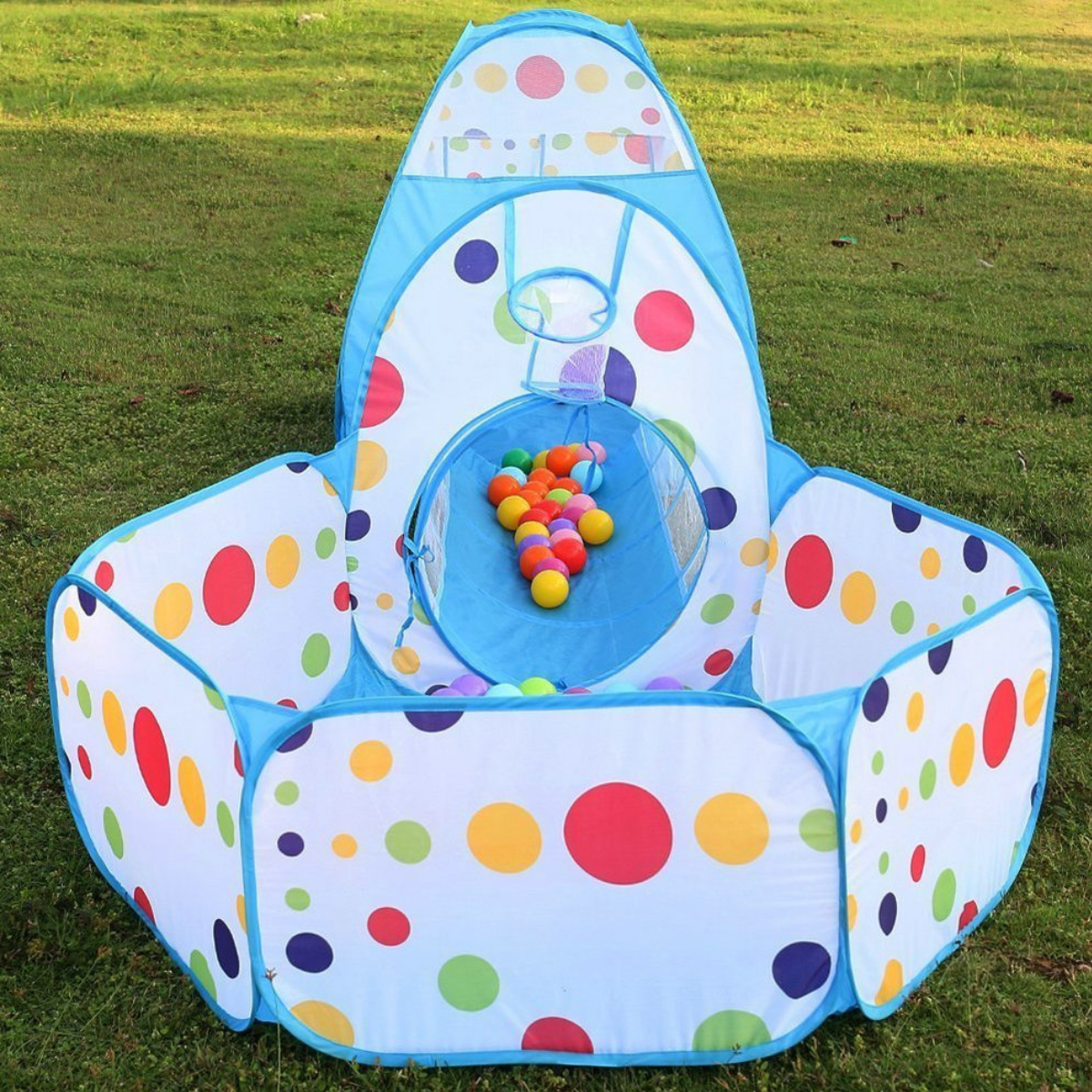 Carpa Infantil con Túnel Plegable