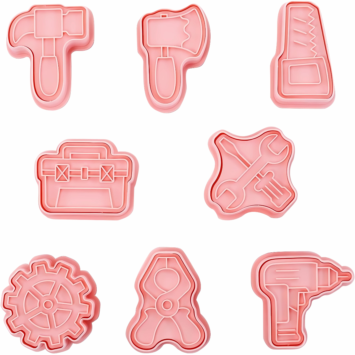 8 Cortadores de Galletas con forma de Herramientas