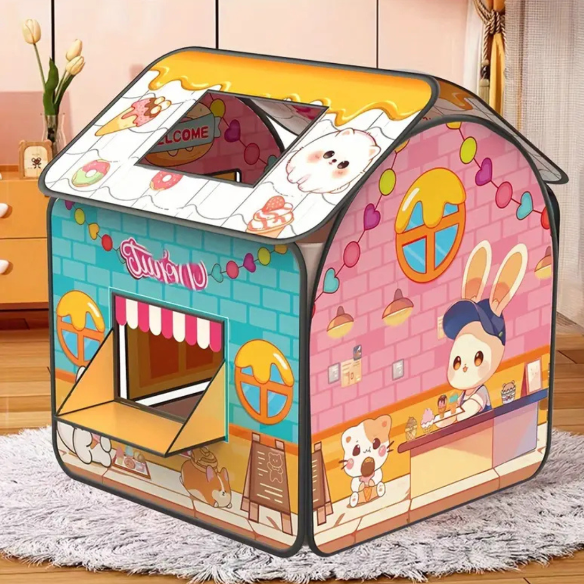 Carpa Infantil Heladería de Conejo