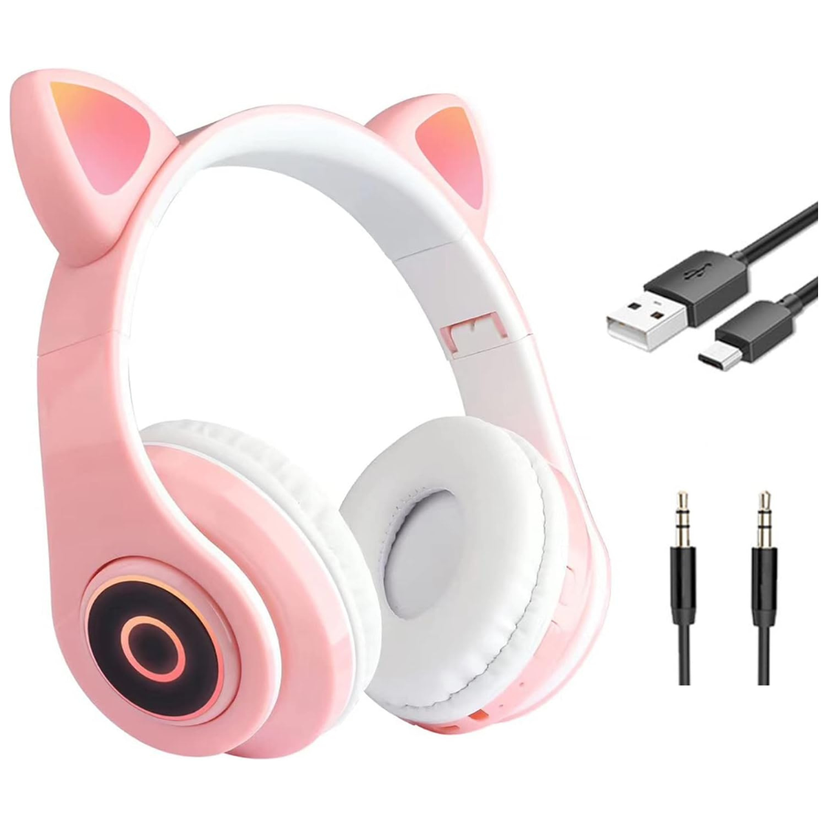 Audífonos Bluetooth con Orejas de Gatito