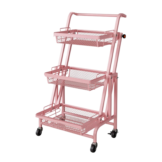Carro Estante Organizador con Ruedas Plegable