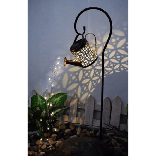 Regadera de jardín solar de luces LED