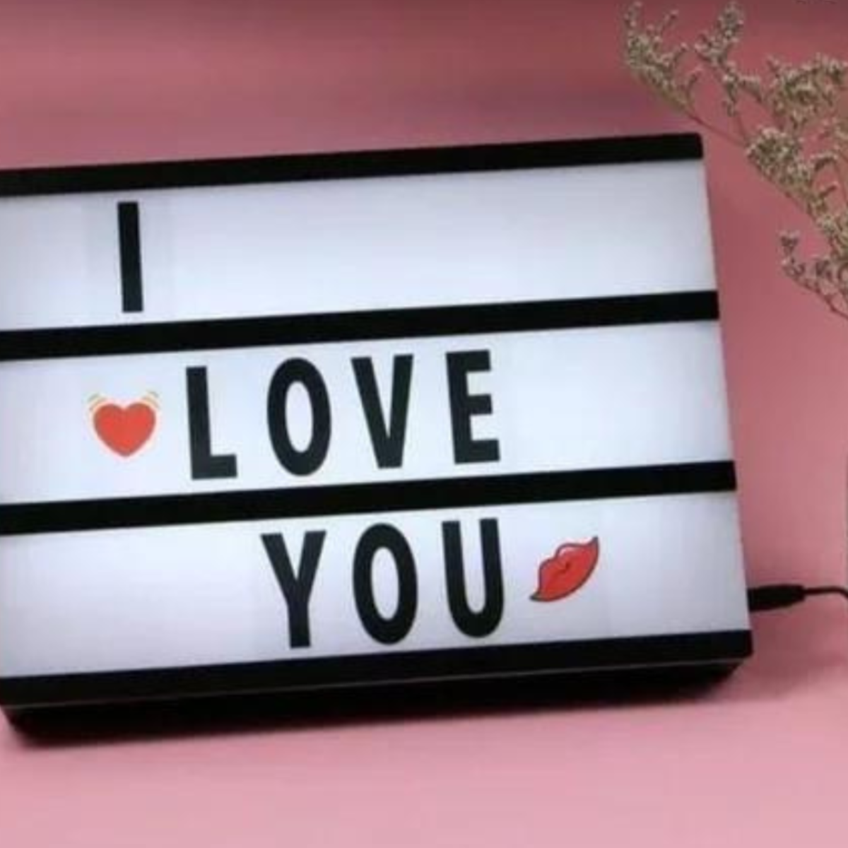 Cartel de letras con Luz LED A4