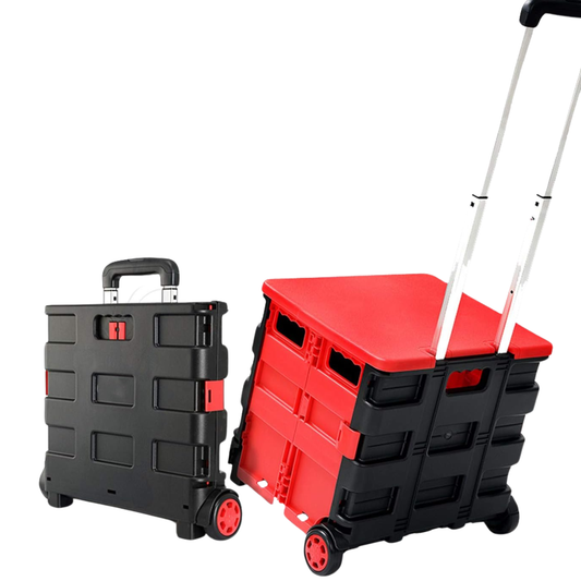 Carrito Plegable de Mercado Rojo