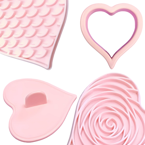 Set de 6 Cortadores de Galletas en Forma de Corazón