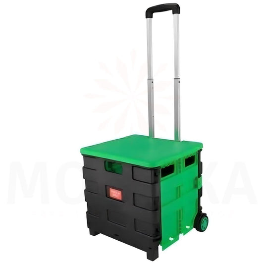 Carro Plegable de Mercado – Color Verde
