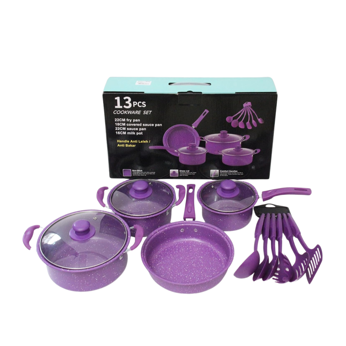 Set de cocina con ollas 14 piezas