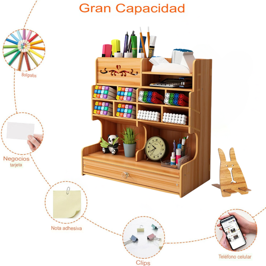 Organizador Escritorio de Madera