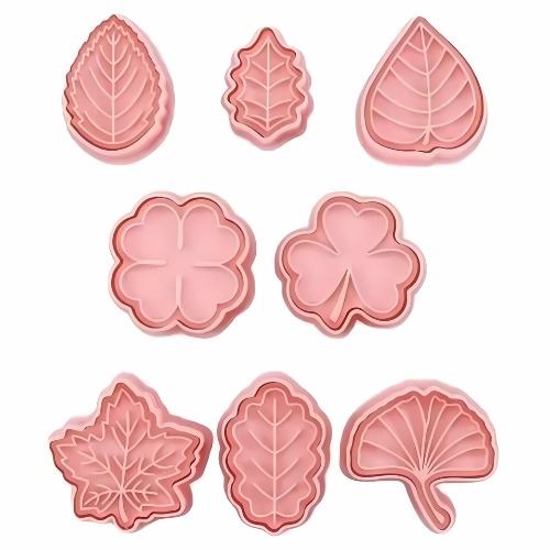 Set de 8 Cortadores de Galletas Hojas de Primavera