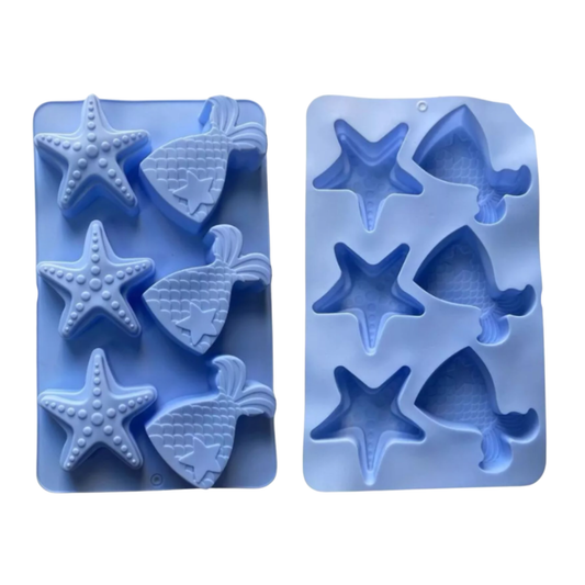 Molde de Silicona de Estrella y Cola de Sirena