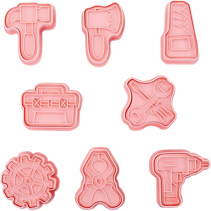 8 Cortadores de Galletas con forma de Herramientas