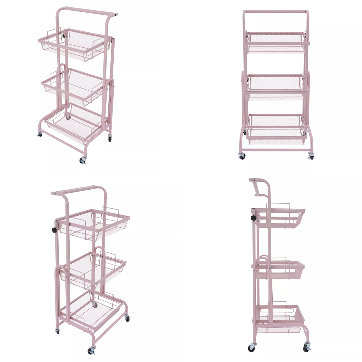 Carro Estante Organizador con Ruedas Plegable