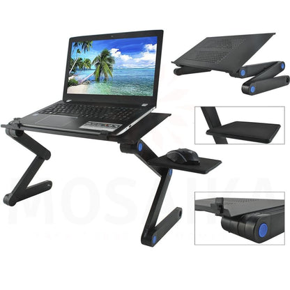 Mesa Portátil de Metal para Laptop – Ajustable y Duradera