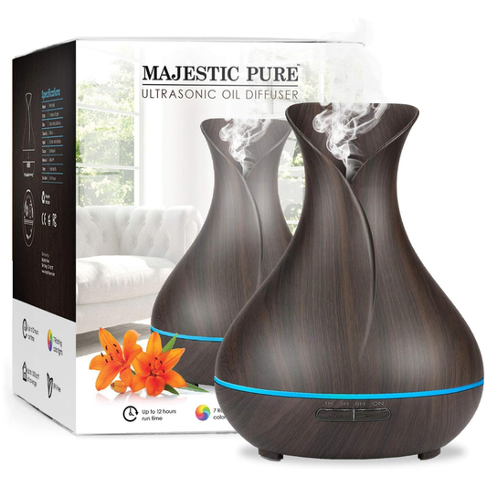 Humidificadora estilo madera Oscuro