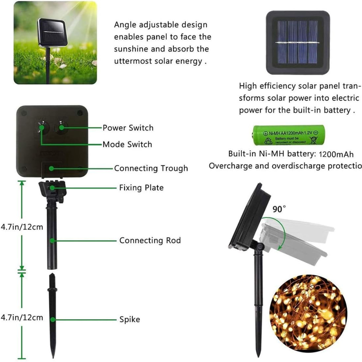 Luces Led de Energía Solar