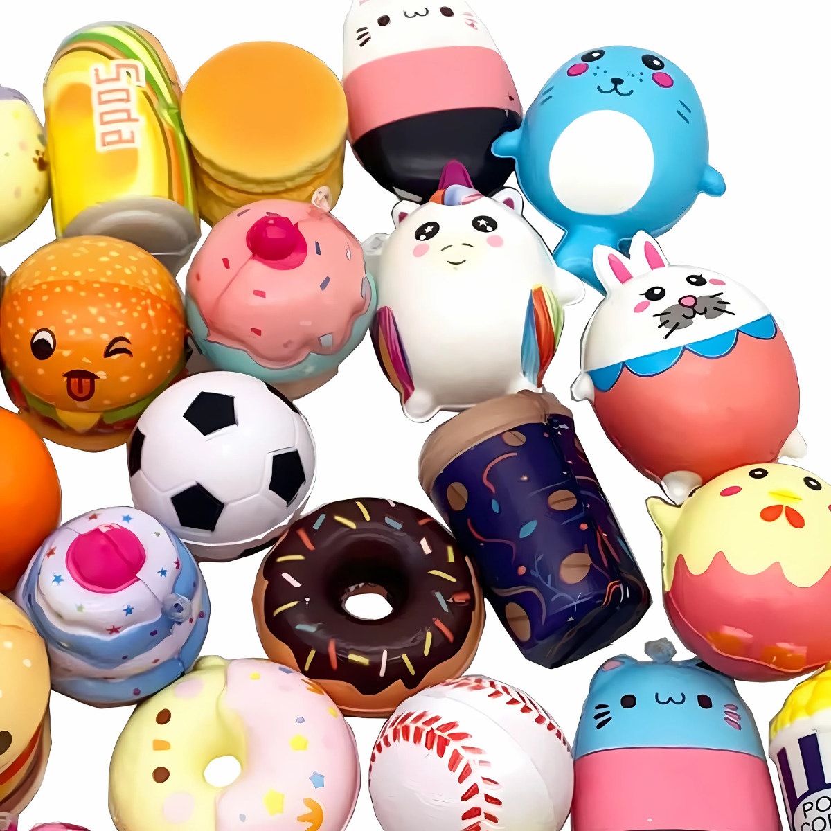 Paquete de Juguetes Esponjosos Kawaii