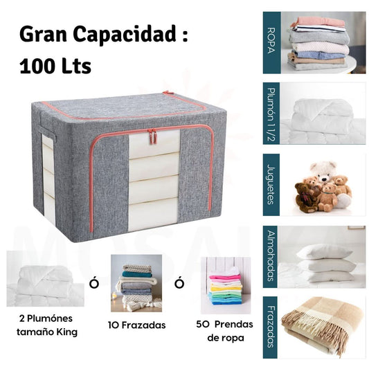 Caja de Almacenamiento de Lino – 100 Libras